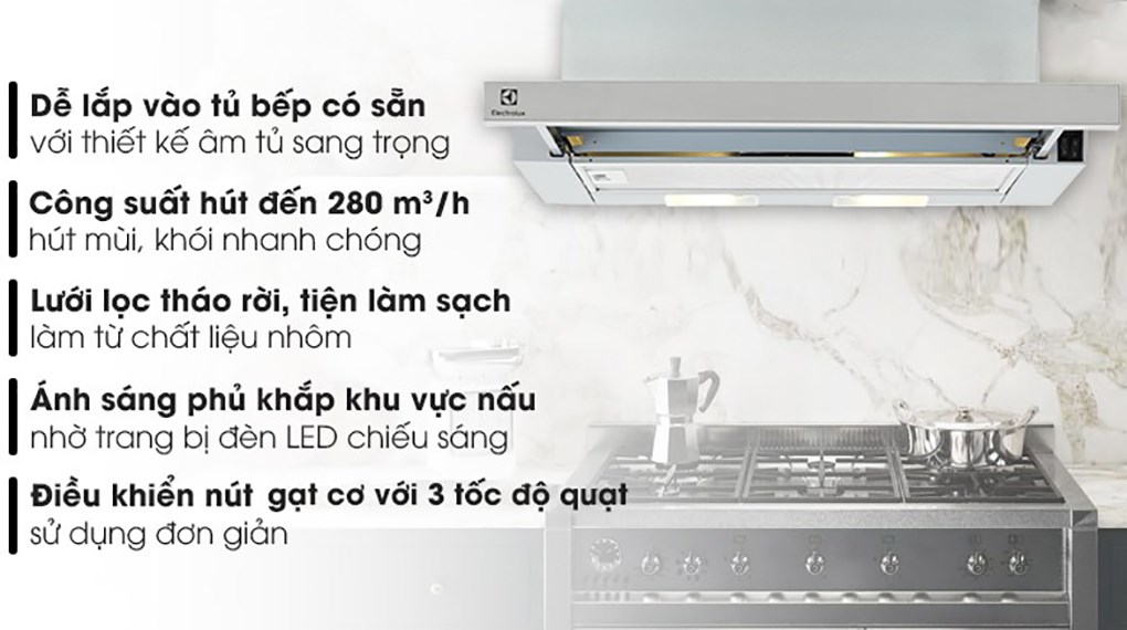 Máy hút mùi âm tủ Electrolux LFP216S (Miễn phí giao tại HCM-ngoài tỉnh liên hệ shop)
