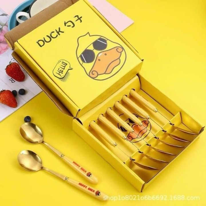 [ ComBo]  6 Thìa Vịt Vàng Duck Siêu Xinh. ĐTVM