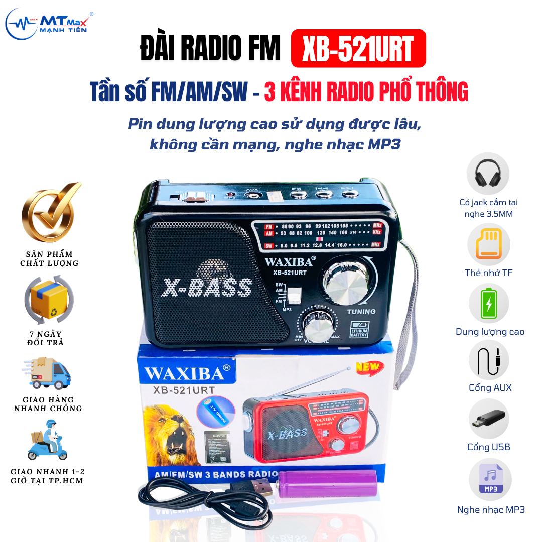 Đài FM SW-521UT , Đài 521URT nghe nhạc tin tức , thời sự , làm quà tặng ông bà cha mẹ