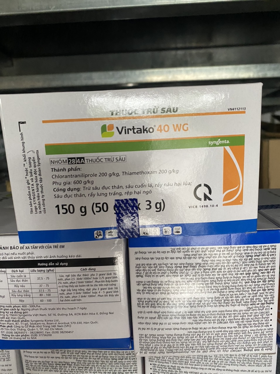 Thuốc trừ sâu Virtako 40wg (gói 3gr)