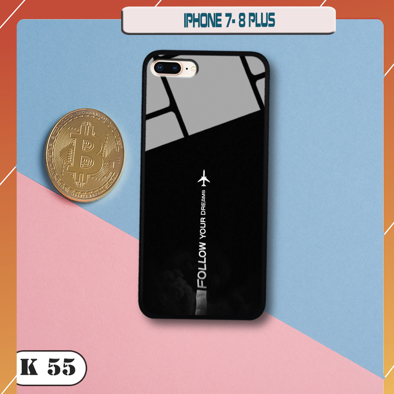 Ốp lưng kính 3D điện thoại IPHONE 8 PLUS