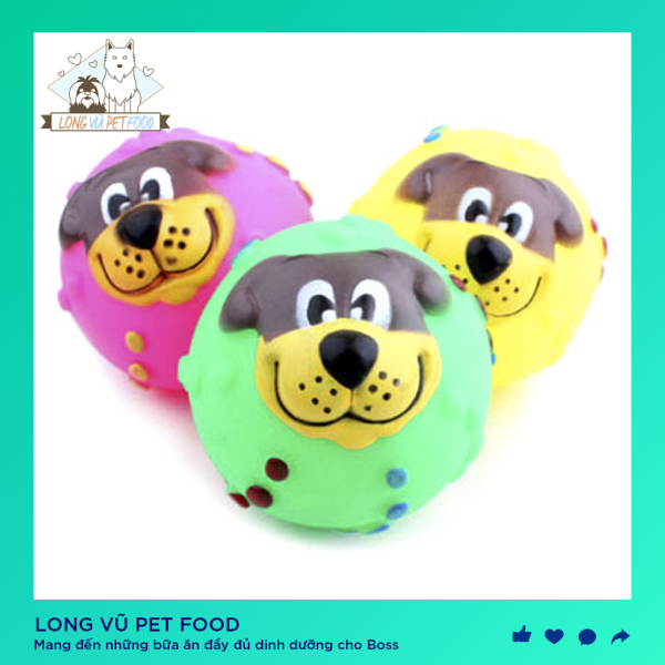 Bóng gặm đồ chơi kêu chíp chíp Đồ chơi cho chó - Long Vũ Pet Food