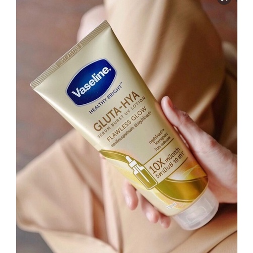 Dưỡng Thể Vaseline Healthy Bright Gluta-Hya Serum Burst 330Ml
