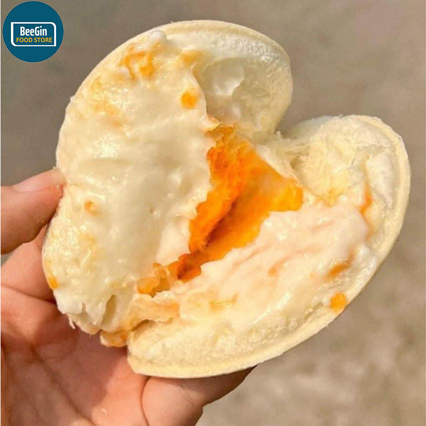 Combo 2 bánh hamburger kẹp sốt salad sữa chua chà bông b65c2- beegin food