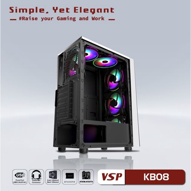 Vỏ Case VSP KB08 WHITE (Trắng)