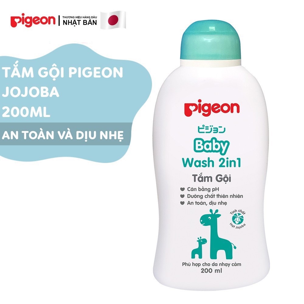 SỮA TẮM GỘI PIGEON TOÀN THÂN CHO BÉ - 200ML