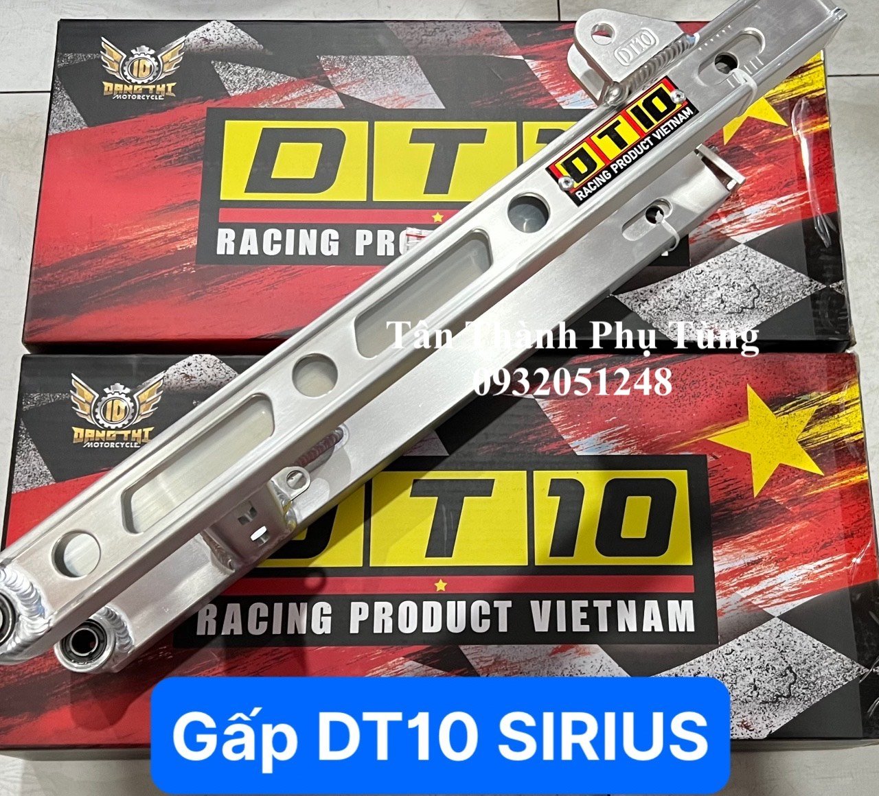 Gấp nhôm DT10 gắn Sirius