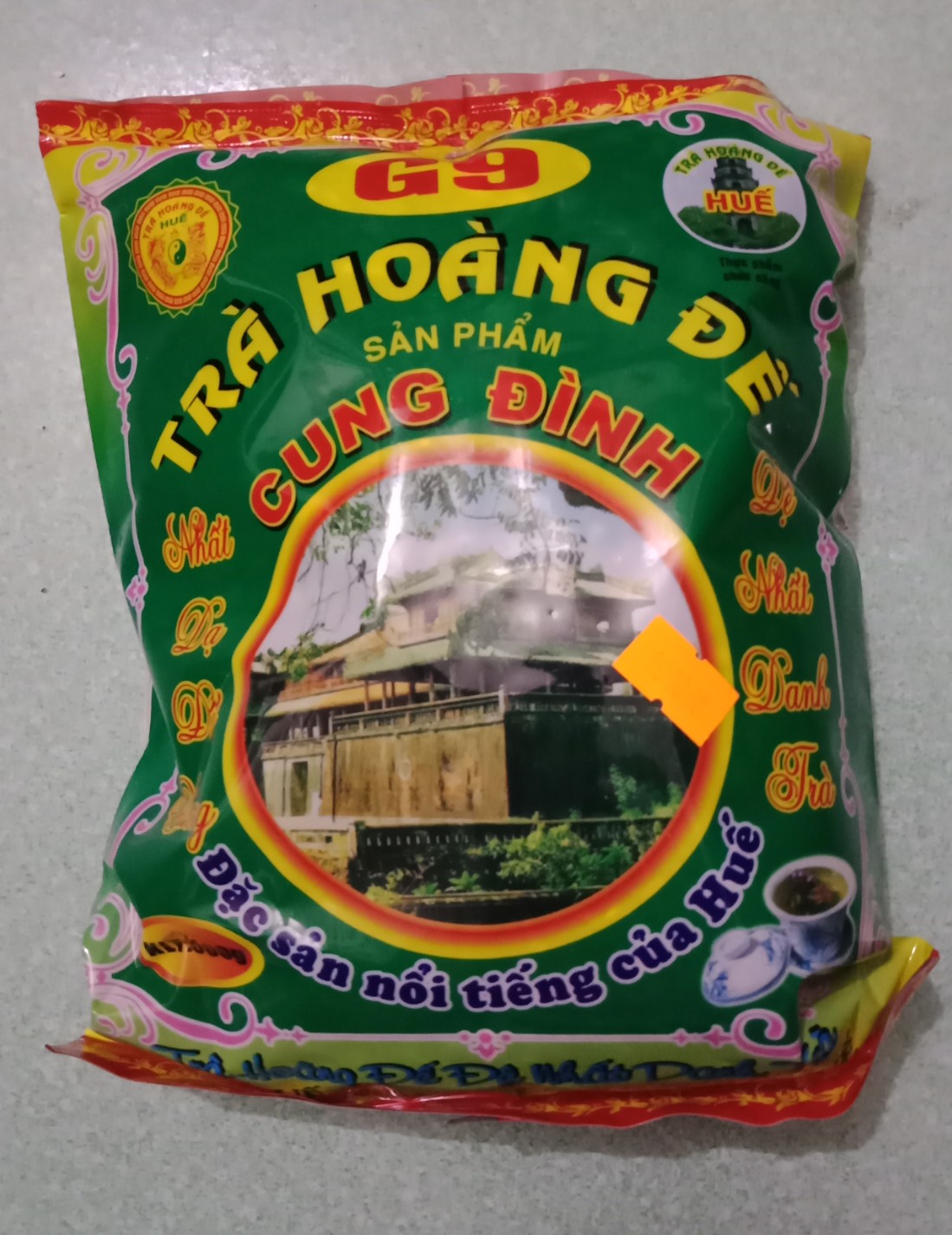 2 gói x 500g Trà hoàng đế G9 ( 1kg trà cung đình Huế )