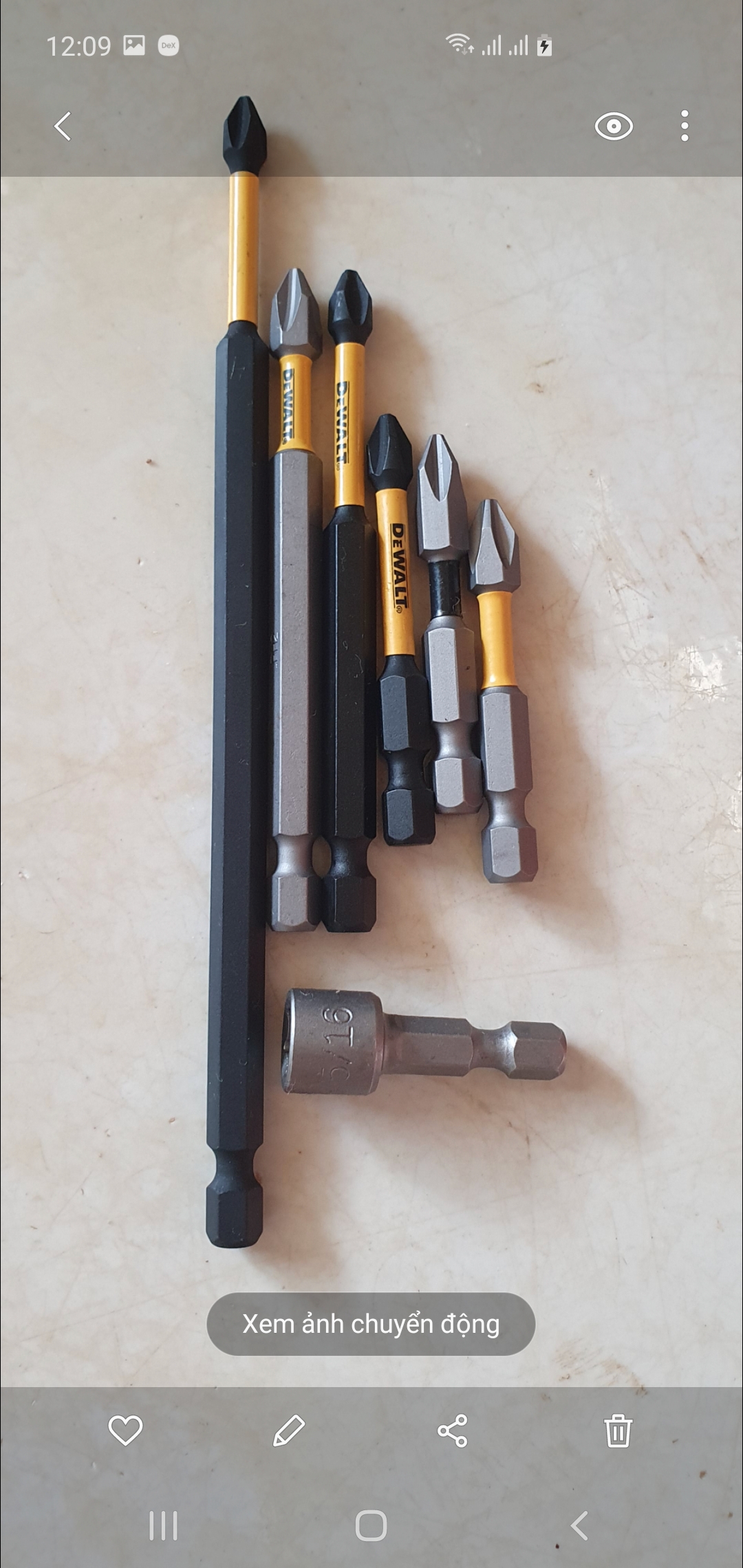 Combo 6 mũi vít và 1 đầu bắn tôn Mỹ
