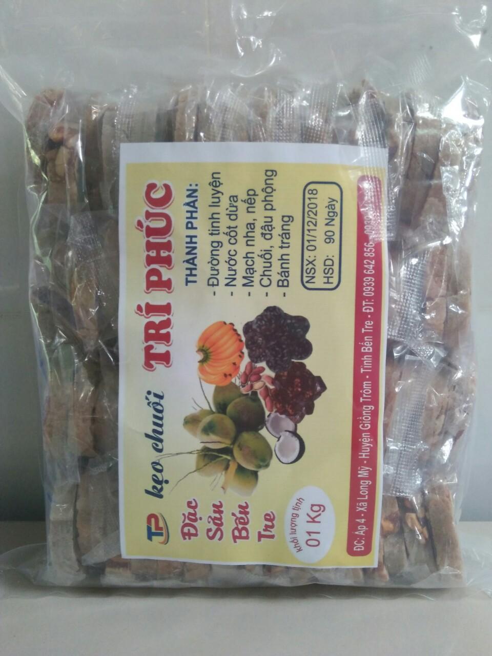 Combo 02 gói kẹo chuối bến tre ( mỗi gói 01 kg)