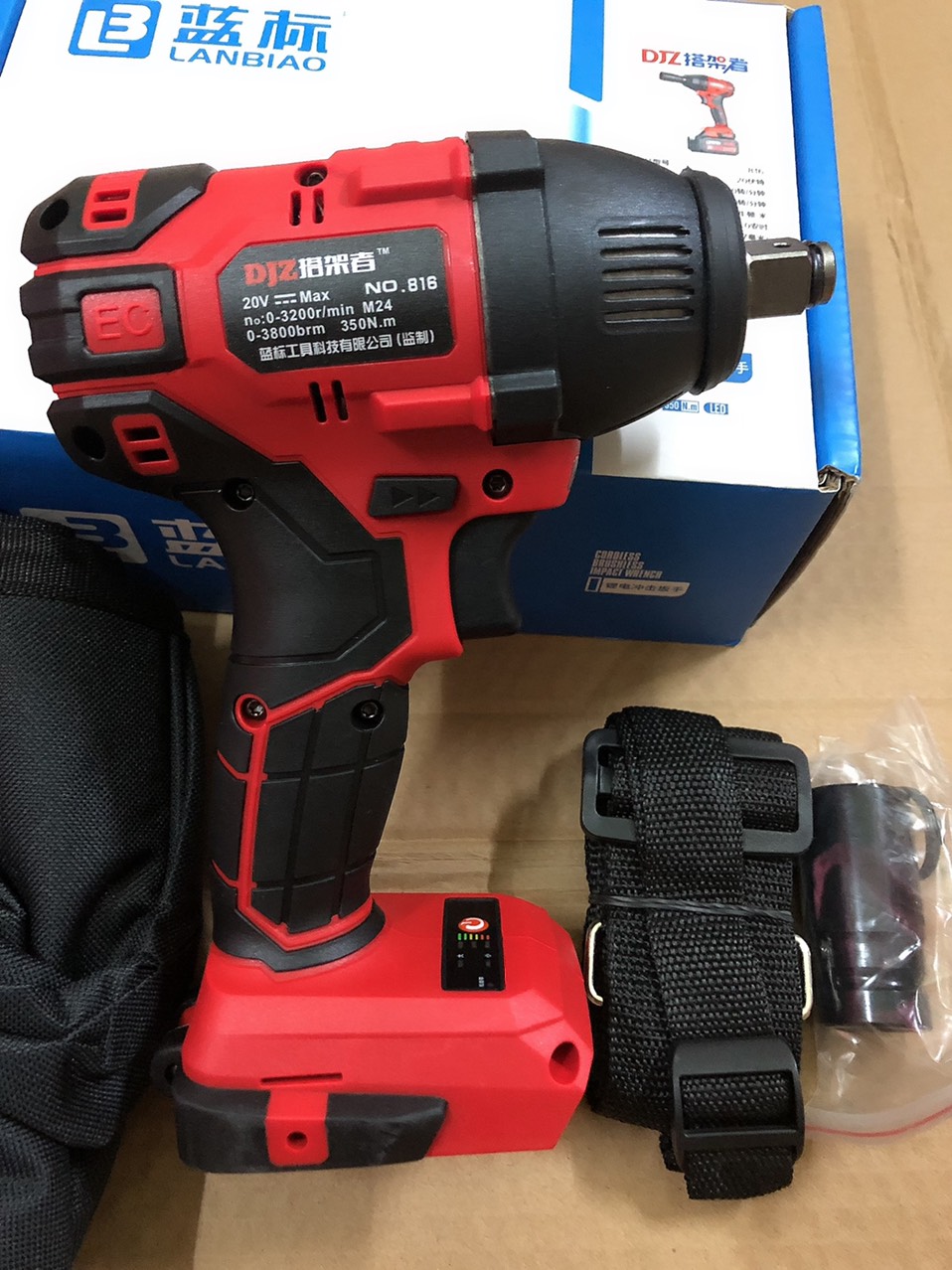 THÂN  SIẾT BU Lông  816LANBIAO 20V.( không kèm túi )