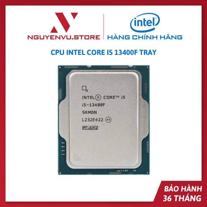 Intel Core i5 12400f/i5 13400f CPU (tray without Box) -3 years warranty