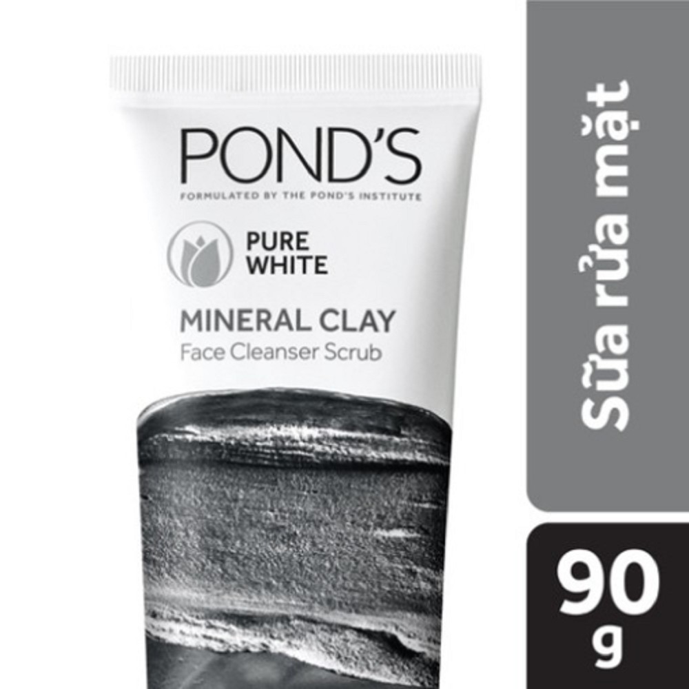Sữa Rửa Mặt Pond's Đất Sét Khoáng Detox Dạng Hạt (90g)