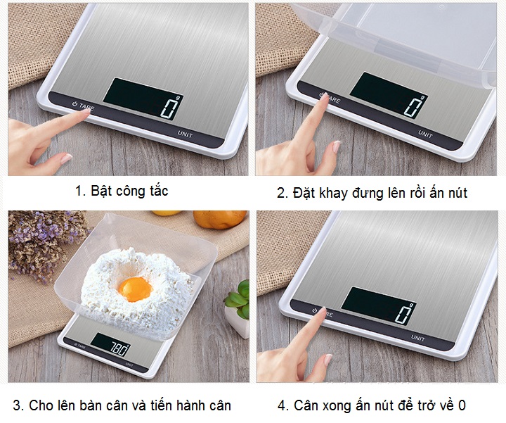 Cân điện tử nhà bếp 10kg/1g CX-518