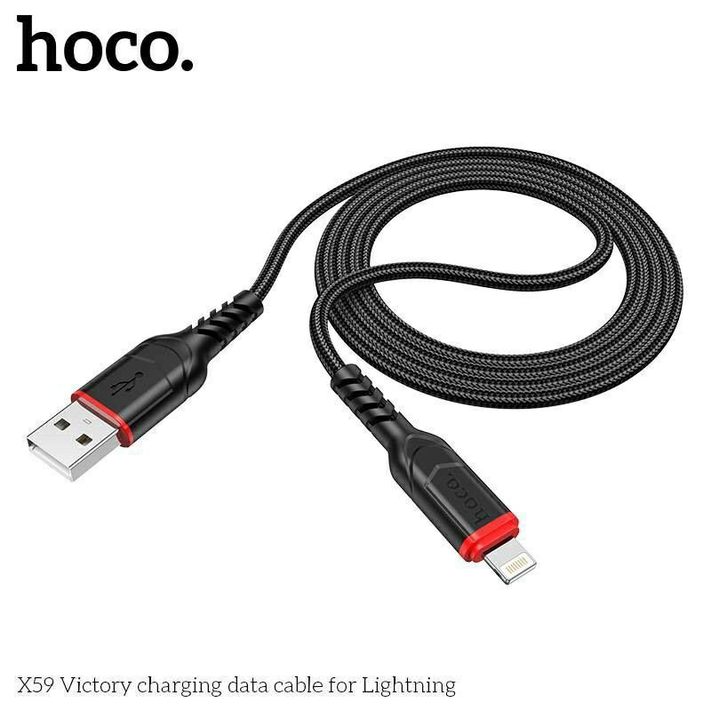 Dây sạc bọc dù micro type ip hoco uc59 - cáp sạc bọc dù hoco uc59  - KOI TECH