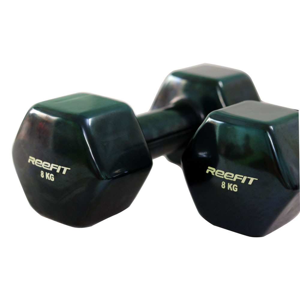 Bộ 2 tạ tay cao su 8kg Reefit (2 tạ 8kg, tổng 16kg)