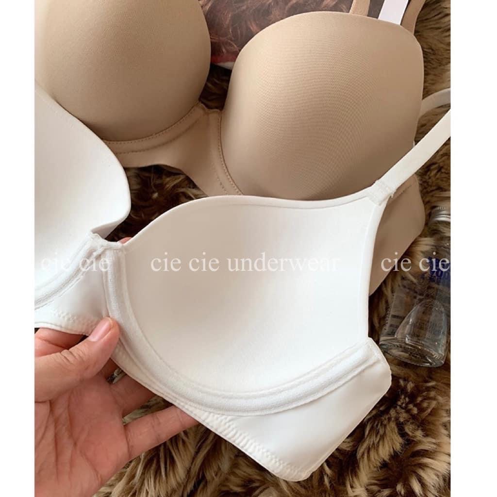 Áo lót dáng trơn cup chéo mút mỏng có gọng 0312