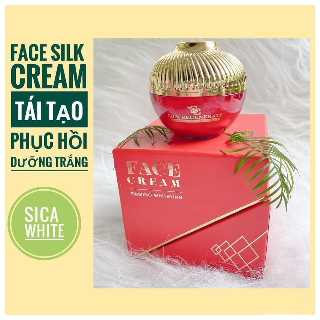 Face lụa sica white kem face silk