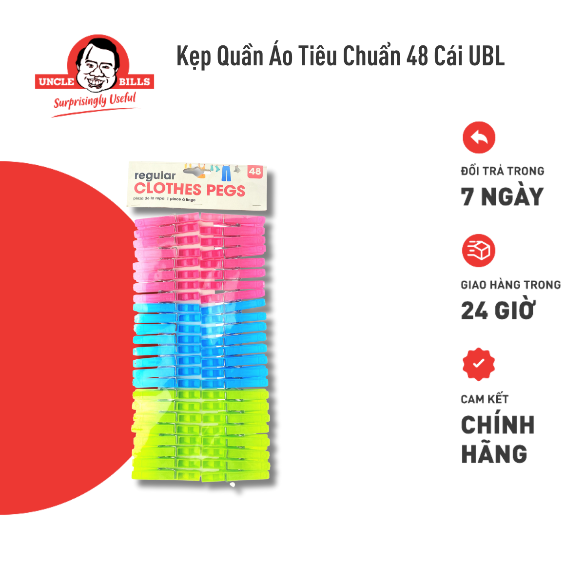 Kẹp quần áo 48 cái ubl bl0068