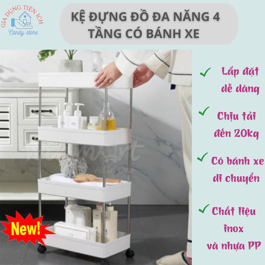 Tủ đựng 4 tầng