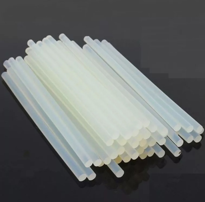 Keo nến silicon nhỏ trong suốt. (Combo 50 thanh)
