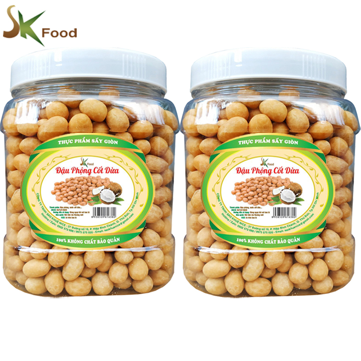 [HCM]1KG ĐẬU PHỘNG CỐT DỪA HIỆU SK FOOD