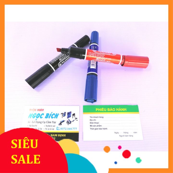 Bút Lông Dầu Không Xóa Được Đủ 3 Màu