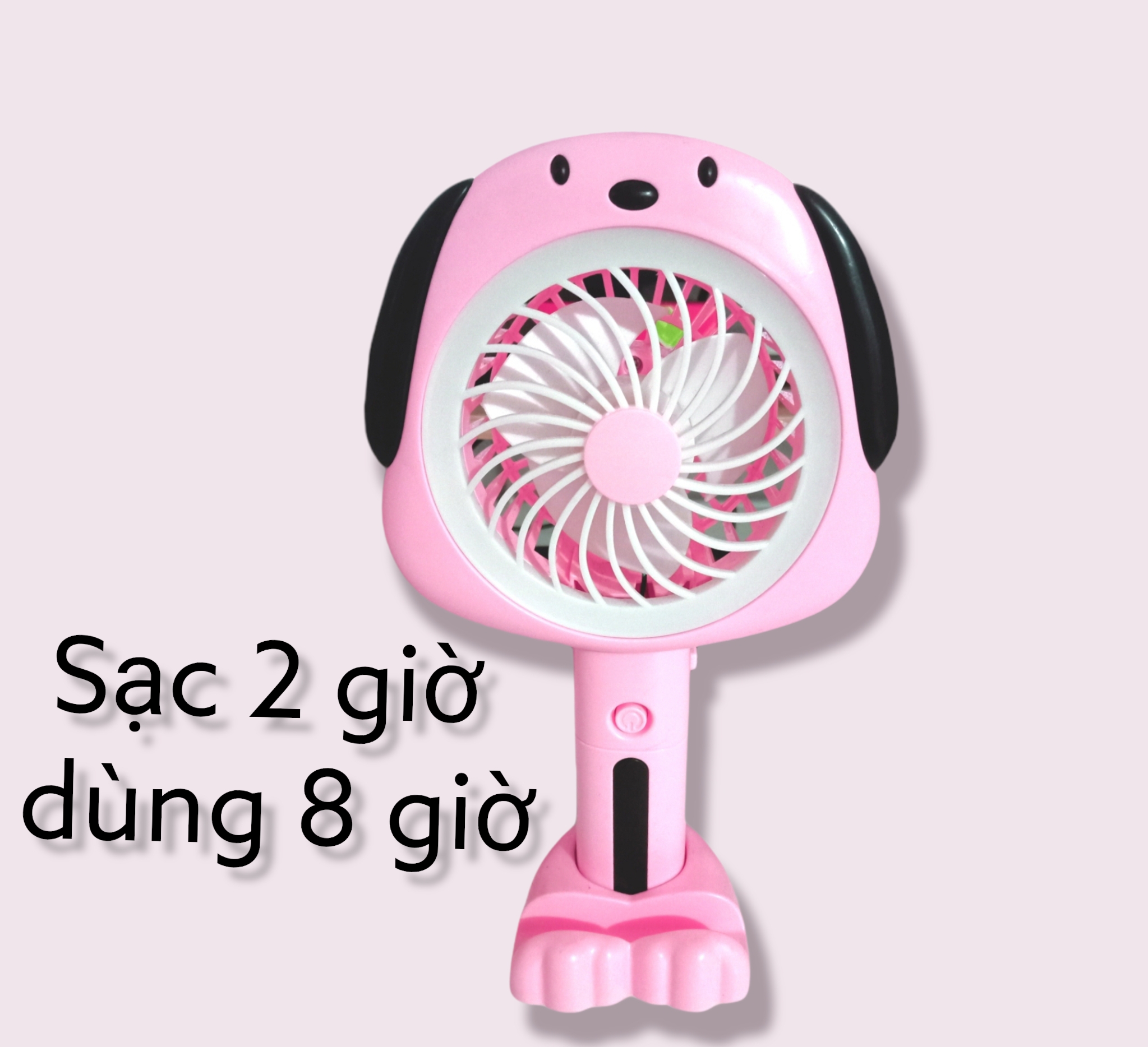 quạt sạc mini có đèn