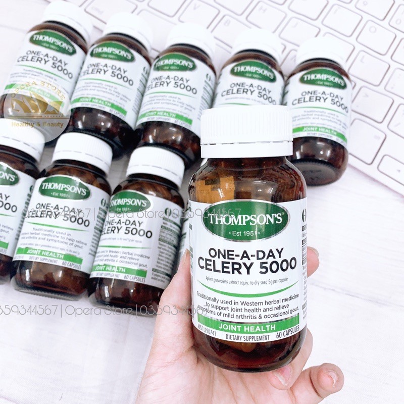 Thompson's One-a-day Celery Seed 5000mg 60 viên Gout
