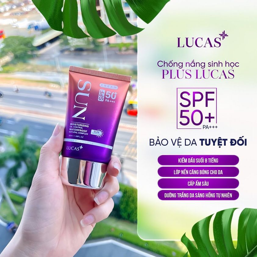 Kem chống nắng sinh học Đan Thy Lucas 50ml