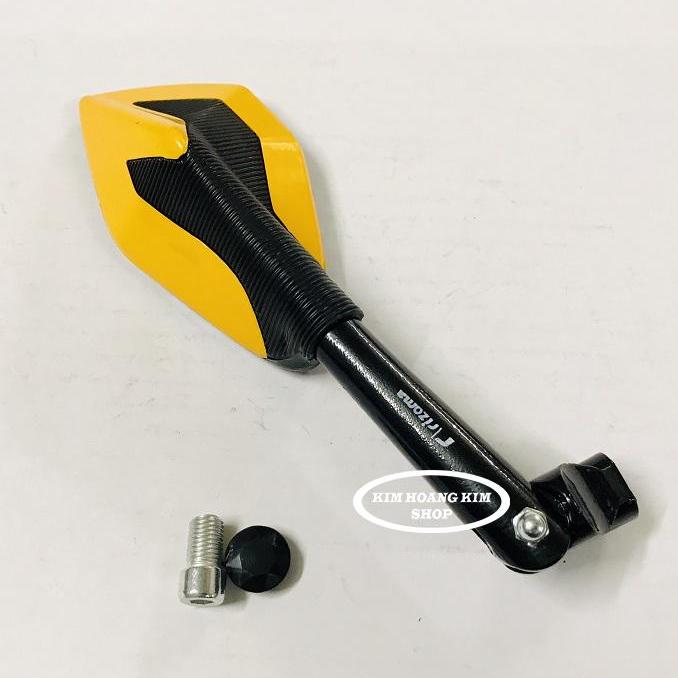 Kính 3 cạnh Búa gắn mọi loại xe máy (Vàng)