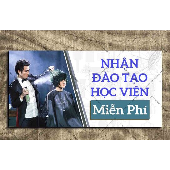 Bien nhan dào tao hoc vion cho tiem cat tuc nam - nu, cho barbershop - salon tuc - nail