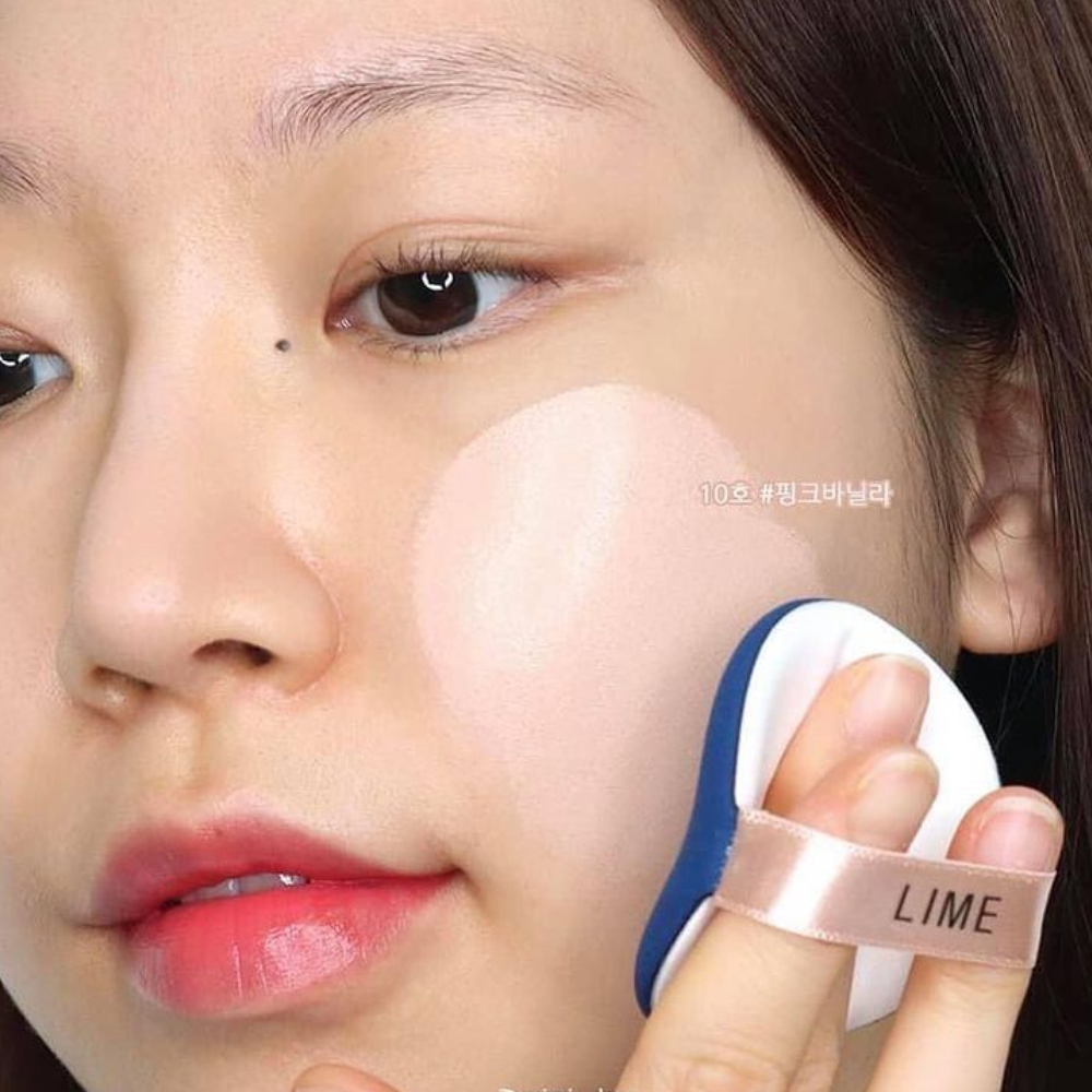 (Sẵn 2 mẫu) Phấn Nước Lime Real Cover Pink Cushion - Lime V Collagen Ample Cushion