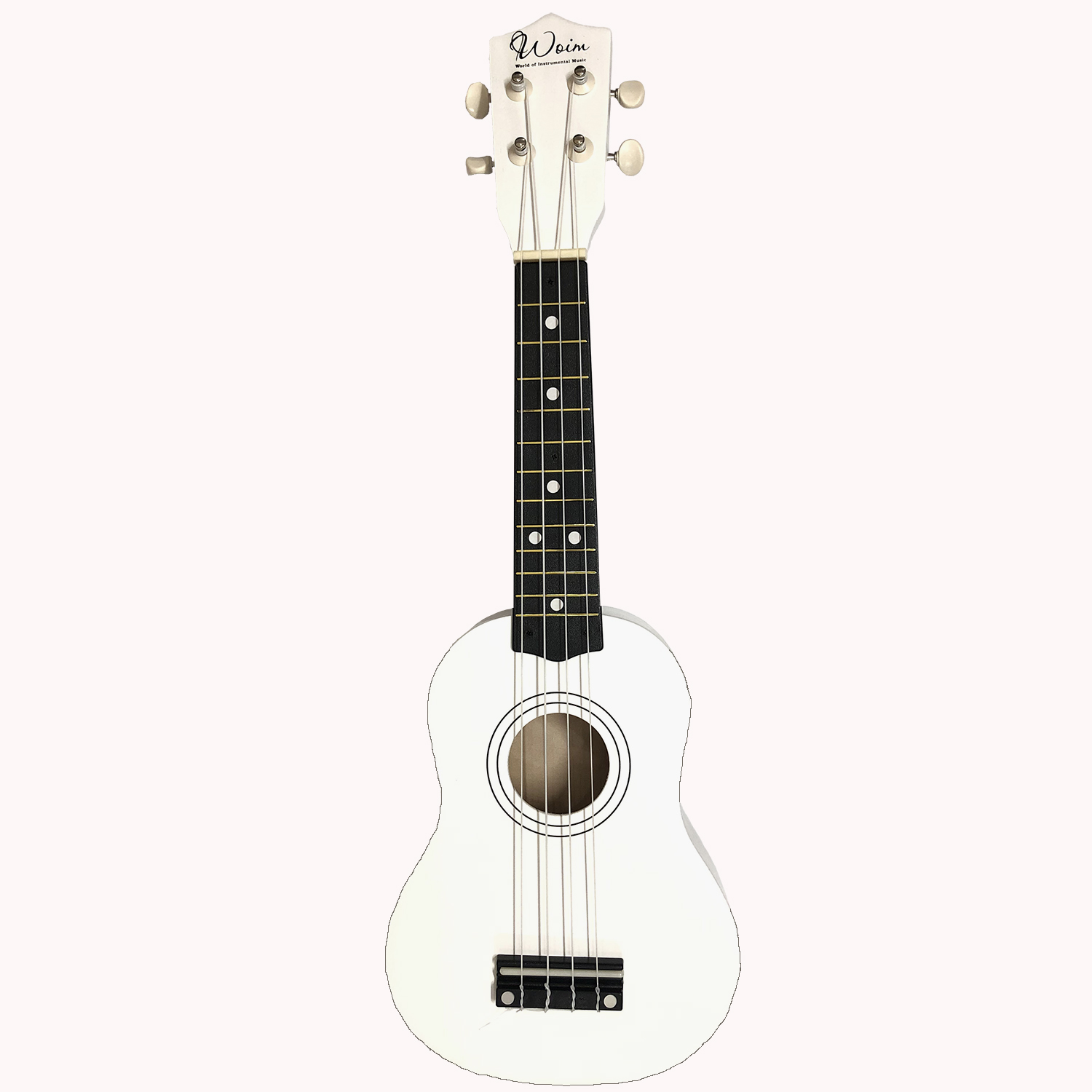 Đàn Ukulele Soprano Màu Trơn WOIM 33A15-De - Đen