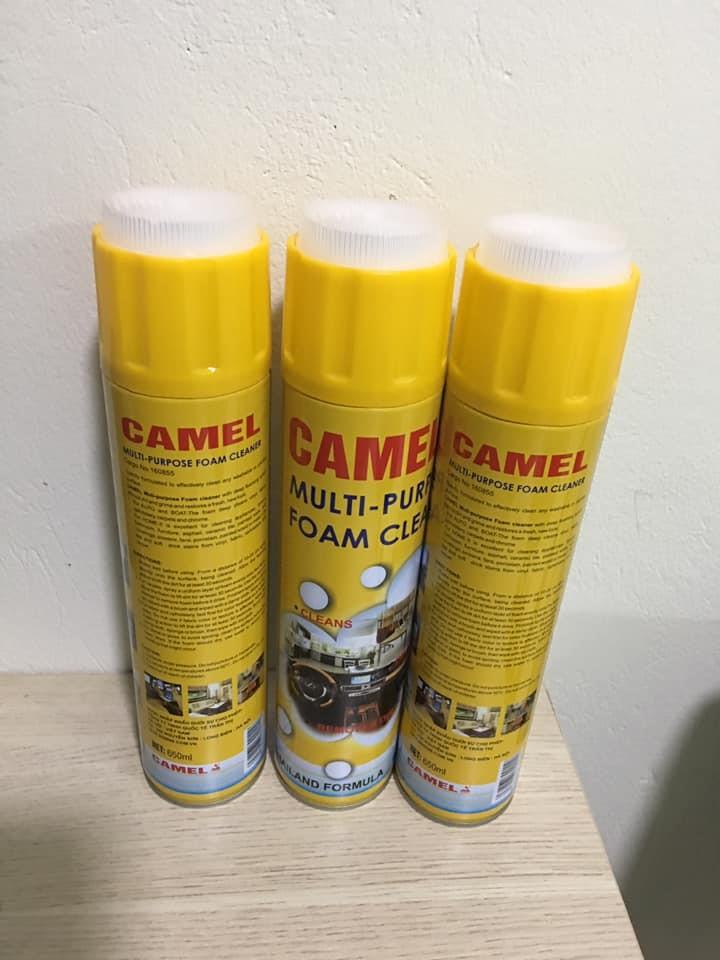 Chai xịt tẩy nội thất ô tô- văn phòng CAMEL(Combo 5 chai)