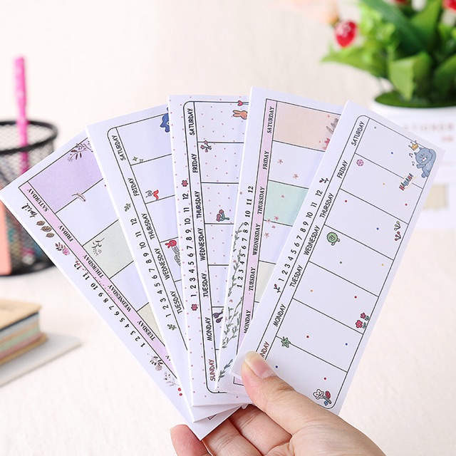 Giấy Note Ghi Chú Thời Khóa Biểu ( 40 Tờ )