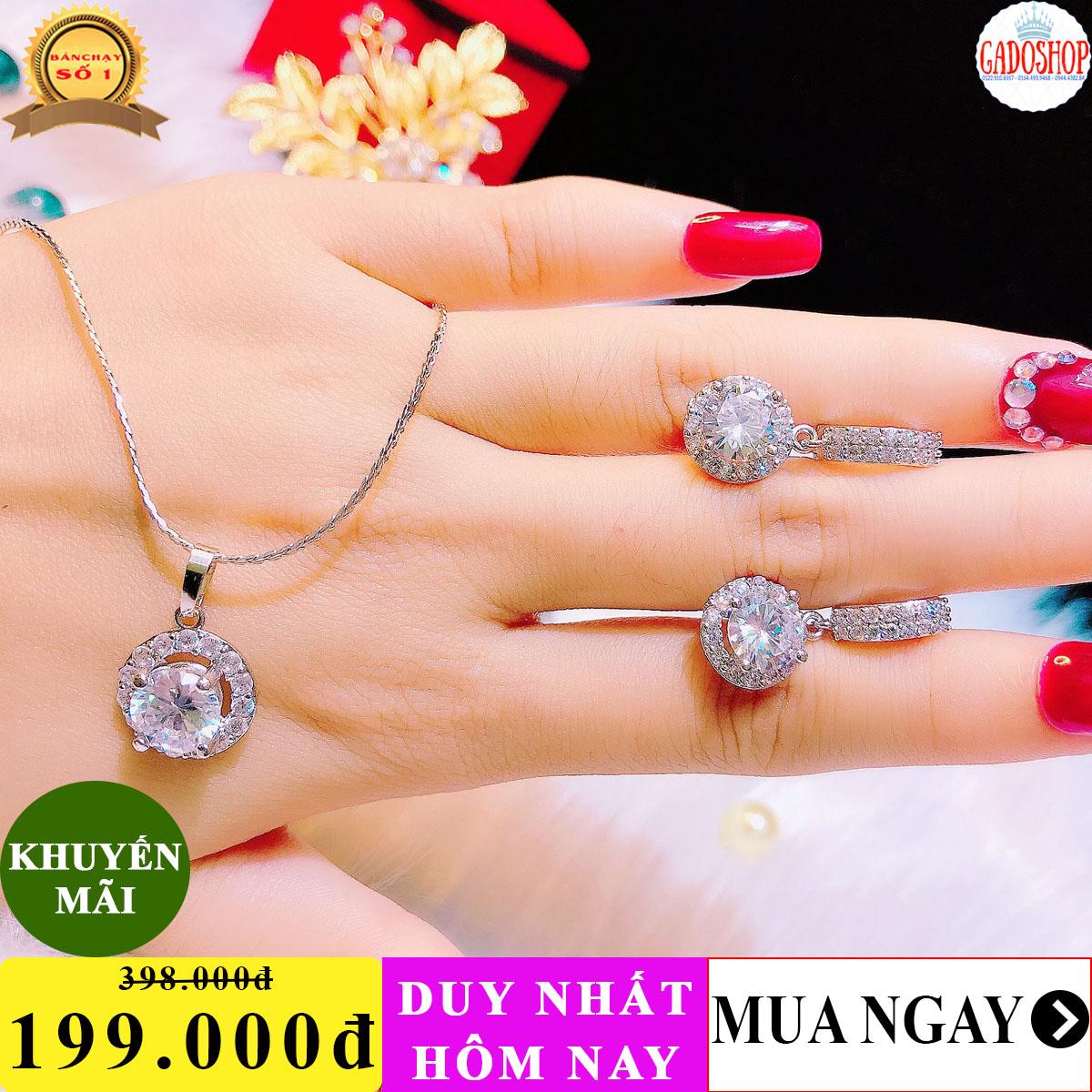 [HCM]Bộ Trang Sức bạc 2 món Trang sức Gami KB209101933 - Đeo Đi Tiệc Đi Chơi Làm Công Sở Cực Sang Chảnh Và Quý Phái