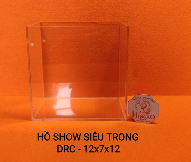 Hồ Mica Show Cá DRC - 12x7x12 Trong Suốt - Phụ kiện cá cảnh | Hingaostore.