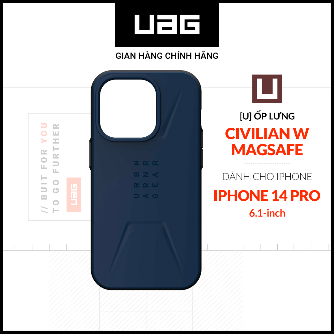 Ốp Lưng UAG CIVILIAN W MAGSAFE Cho iPhone 14 PRO [6.1 INCH]