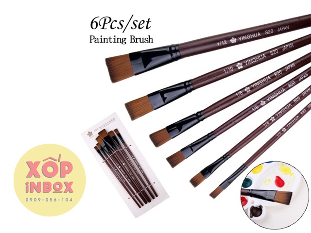 Bộ cọ vẽ tranh Sakura 6pc