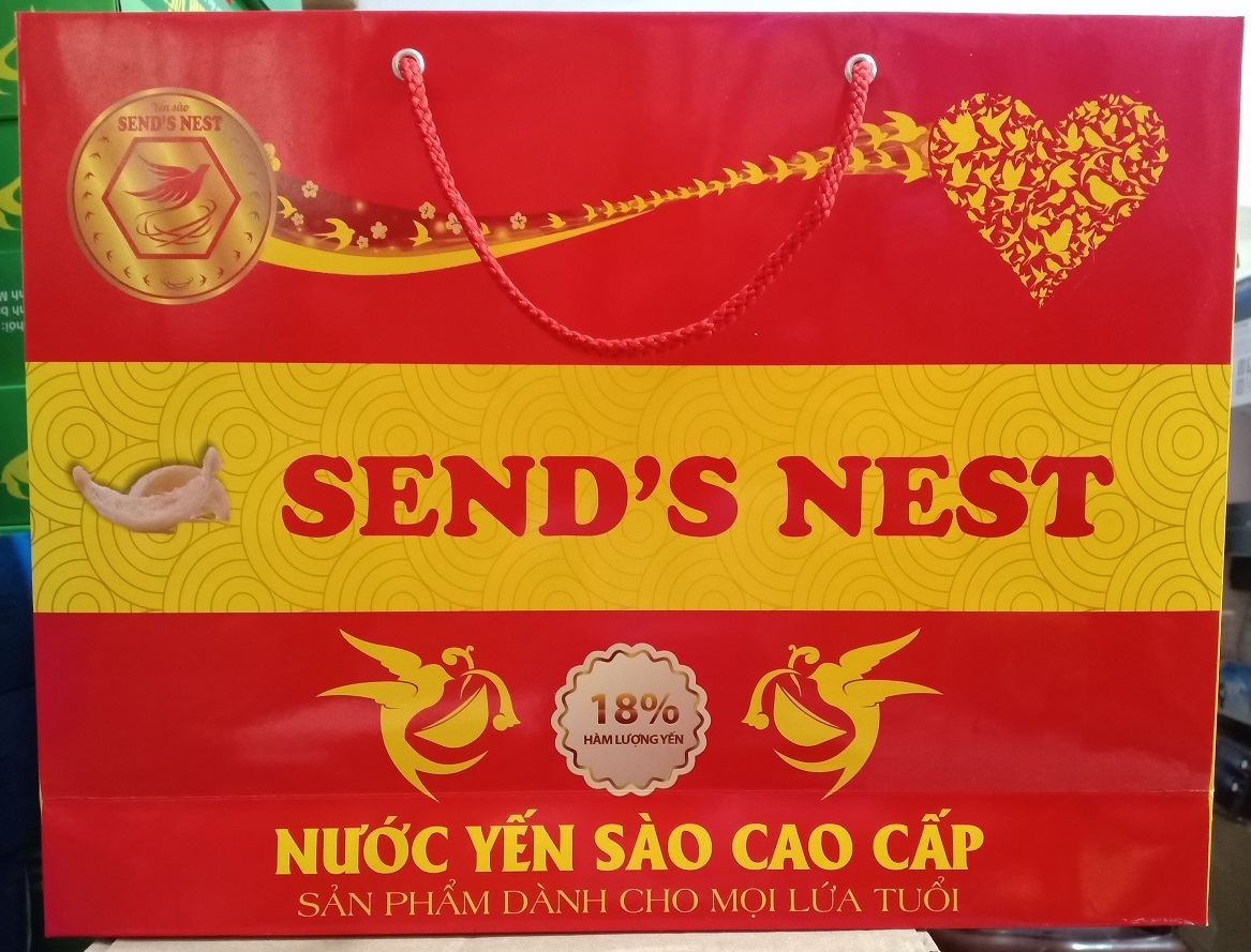 NƯỚC YẾN SÀO SEND'S NEST NHÂN SÂM 18% TỔ YẾN kích thích tiêu hóa giúp ăn ngon miệng (6 lọ x 70ml)
