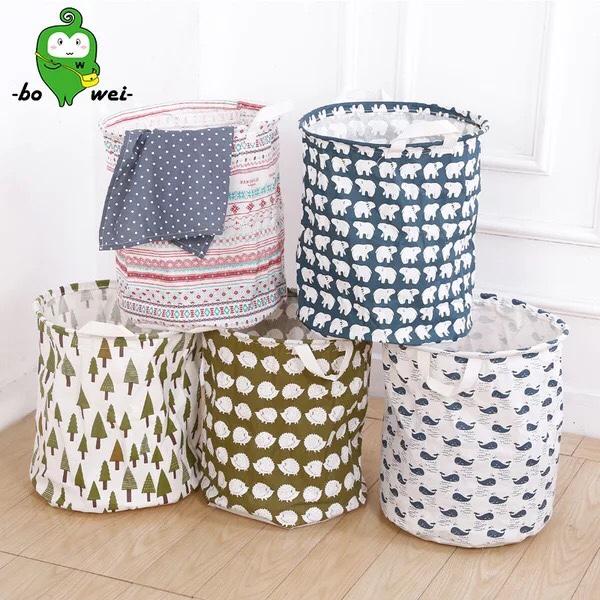 Giỏ Đựng Đồ, Sọt Vải Đựng Quần Áo Phong cách Nhật Bản (30 x 45 cm)