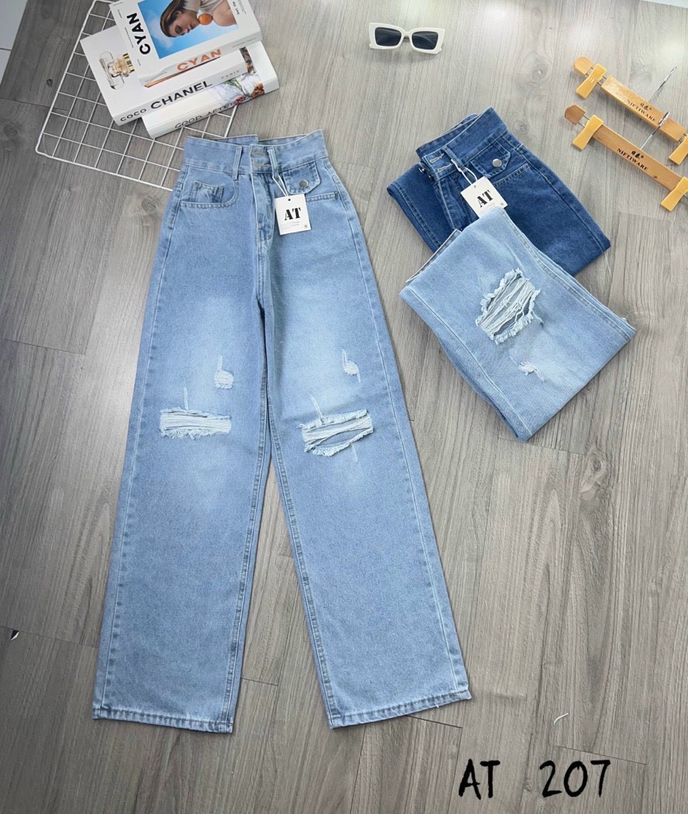 [HCM]QUẦN BAGGY JEAN NỮ ỐNG RỘNG MẪU MỚI Binstore94 BT0012