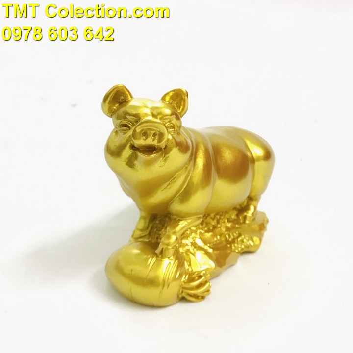 Tượng Con Heo Vàng; Màu vàng - SP005240