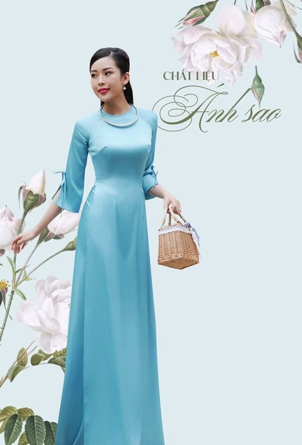 Vải Áo dài lụa trơn Ánh Sao Thái Tuấn