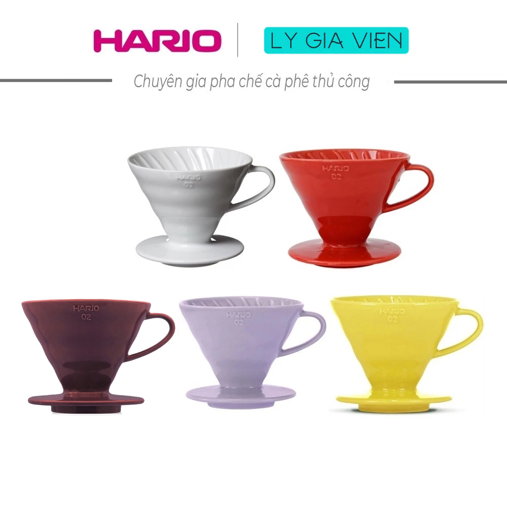 Phễu Pha Cà Phê Gốm Sứ Hario V60 Coffee Dripper Ceramic