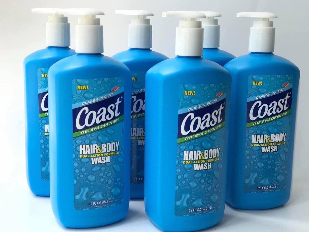 [HCM]Sữa tắm dầu gội 2in1 Coast Mỹ