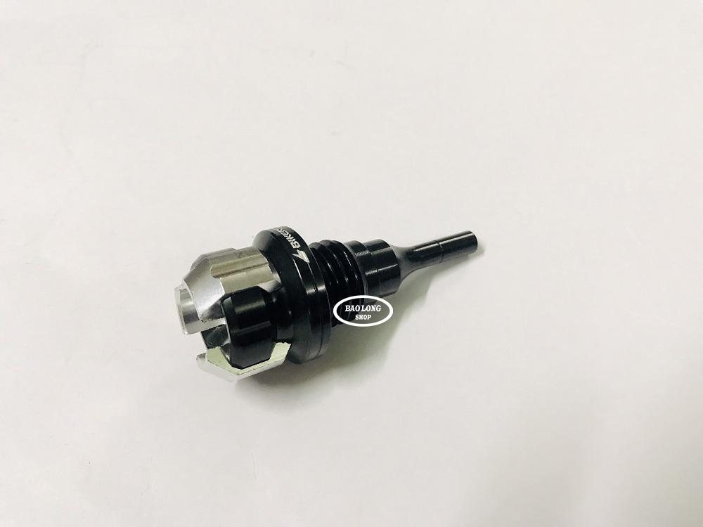 Ty thăm Nhớt 3 Cạnh mini gắn Xe Máy (màu Bạc)