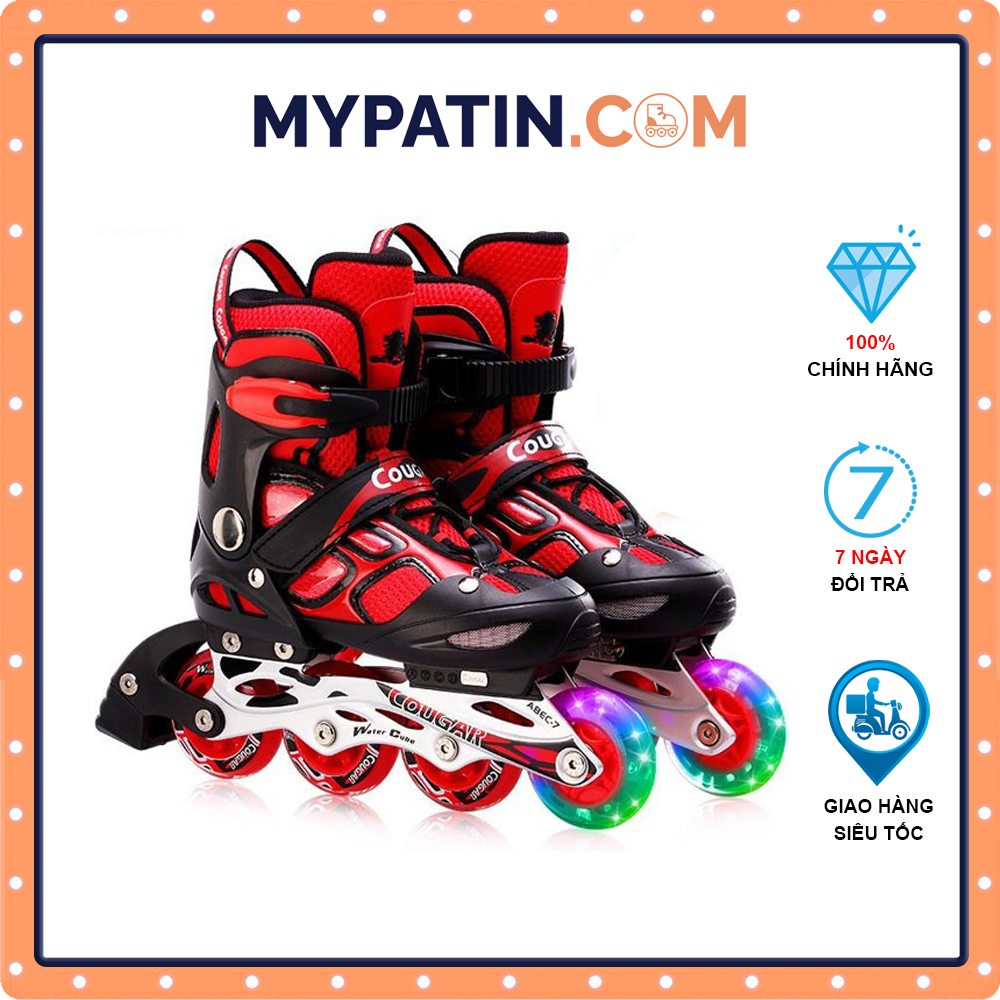 Giày Patin Cougar 835 LSG, giày trượt patin bánh phát sáng
