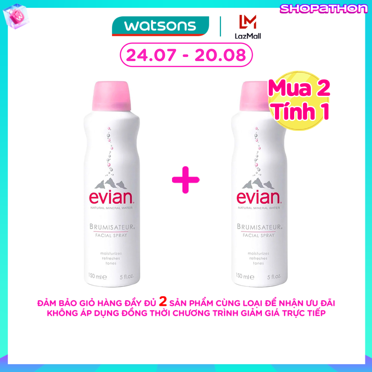 Nước Xịt Khoáng Evian 150ml